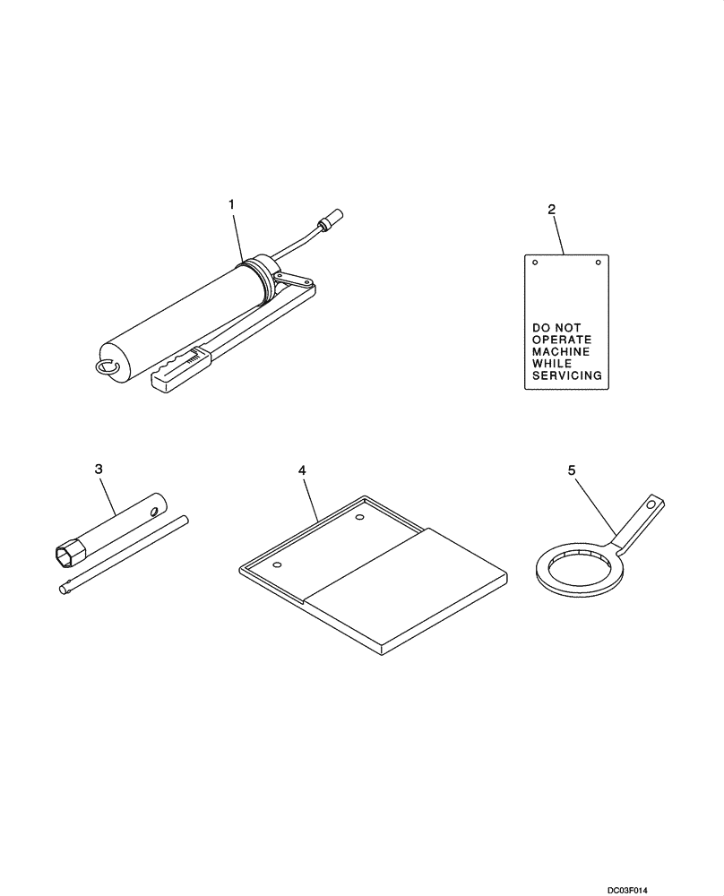 Схема запчастей Case CX36 - (09-62[00]) - TOOLS (09) - CHASSIS/ATTACHMENTS