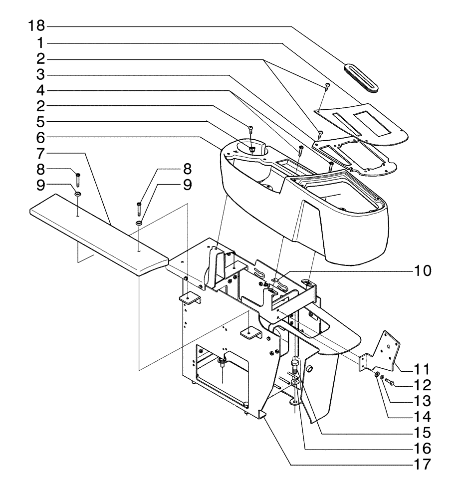 Схема запчастей Case 845B - (09-33[01]) - RH LATERAL CONSOLE (09) - CHASSIS/ATTACHMENTS