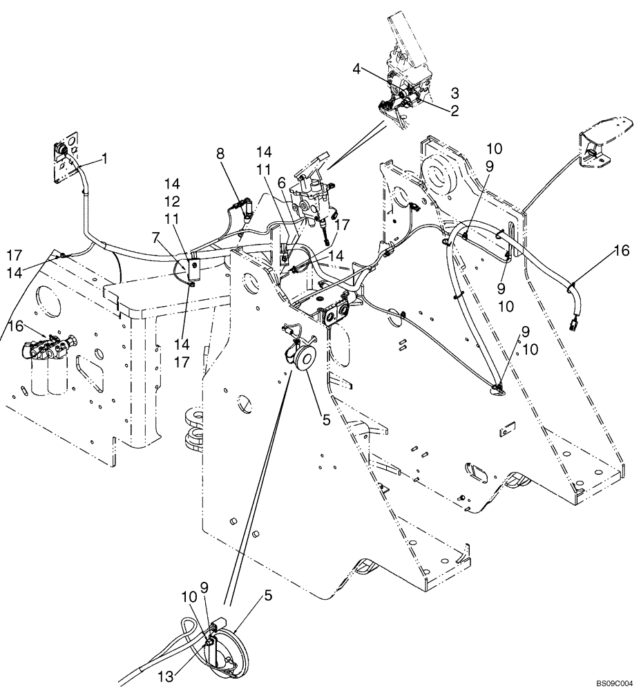 Схема запчастей Case 921E - (04-04B) - HARNESS, FRONT - 84142018 - IF USED (04) - ELECTRICAL SYSTEMS