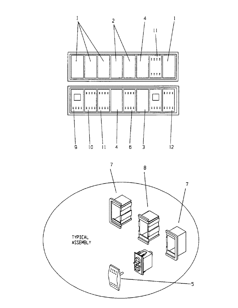 Схема запчастей Case 1500TX - (9-024) - ENCLOSURE, ELECTRICAL ASSEMBLY 