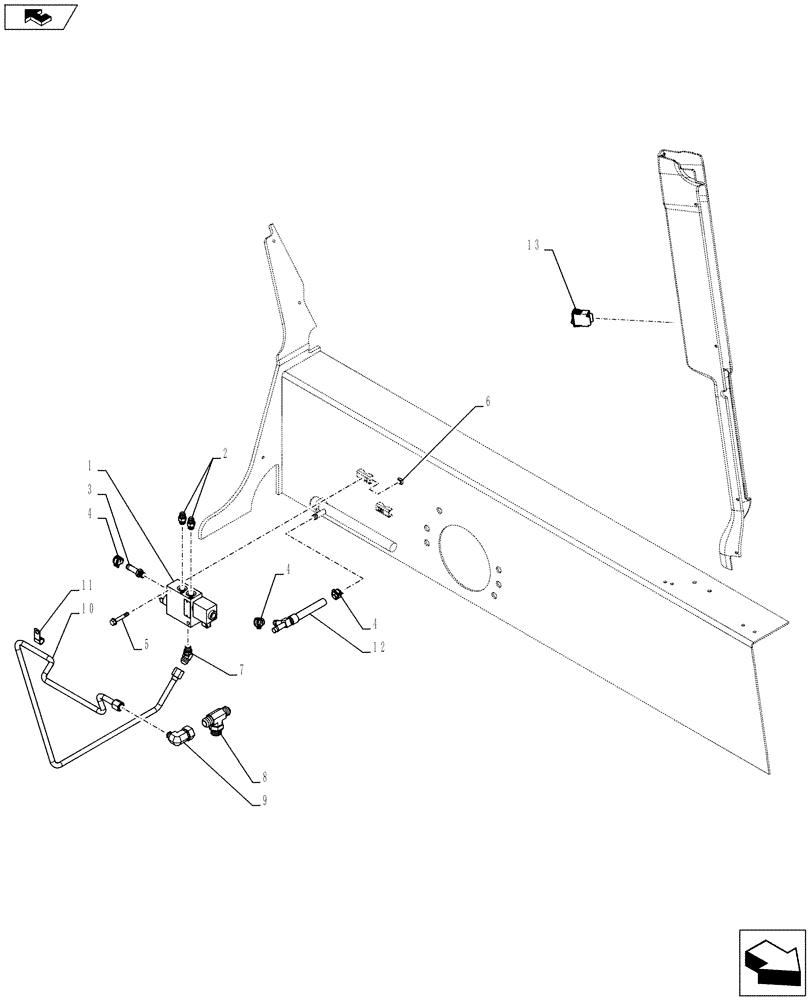 Схема запчастей Case SV300 - (35.734.AH[03]) - HYDRAULIC COUPLER, CHASSIS PLUMBING (SR175-TV380) (35) - HYDRAULIC SYSTEMS