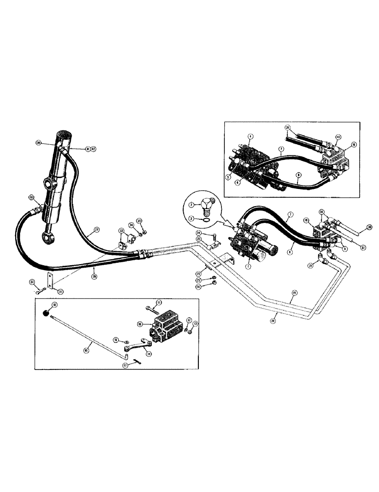 Схема запчастей Case 420C - (230) - SCARIFIER HYDRAULICS (07) - HYDRAULIC SYSTEM