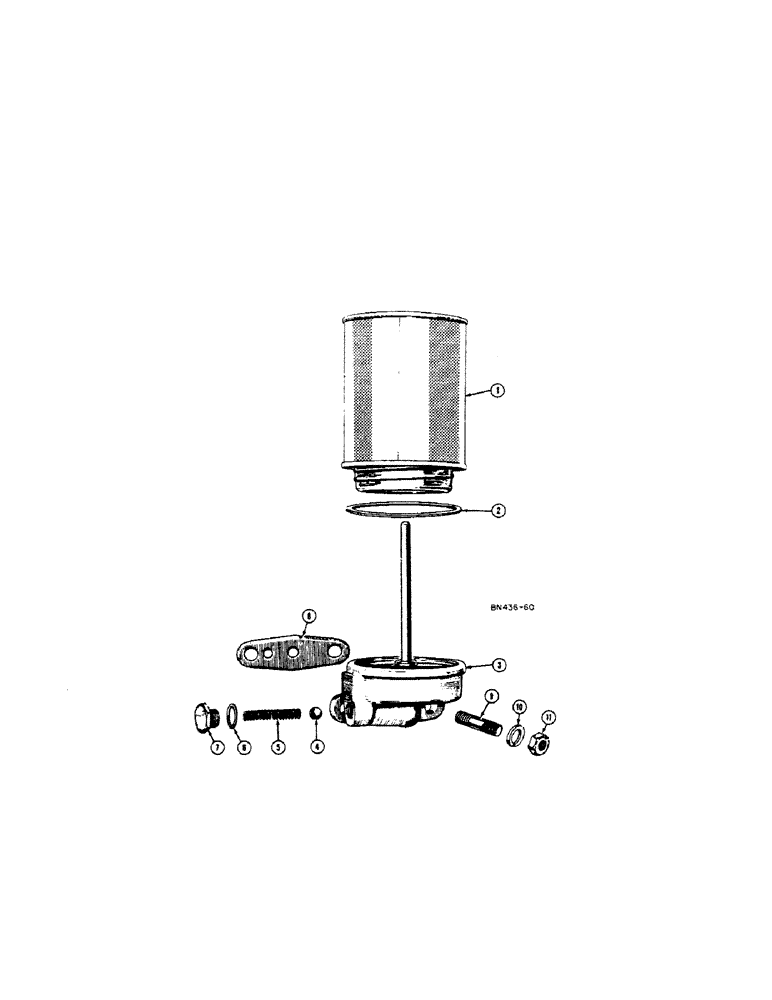 Схема запчастей Case 420B - (012[A]) - ENGINE OIL FILTER - GAS 