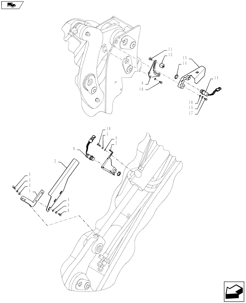 Схема запчастей Case 721F - (55.746.02) - CONTROL - RETURN-TO-DIG AND BUCKET HEIGHT RETURN-TO-TRANSPORT (XT LOADER) (55) - ELECTRICAL SYSTEMS