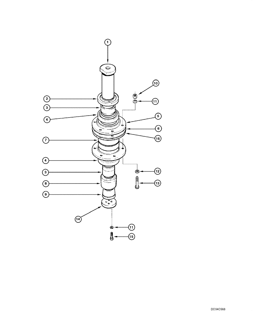 Схема запчастей Case 845 - (09.03[00]) - LINK ASSEMBLY (09) - CHASSIS