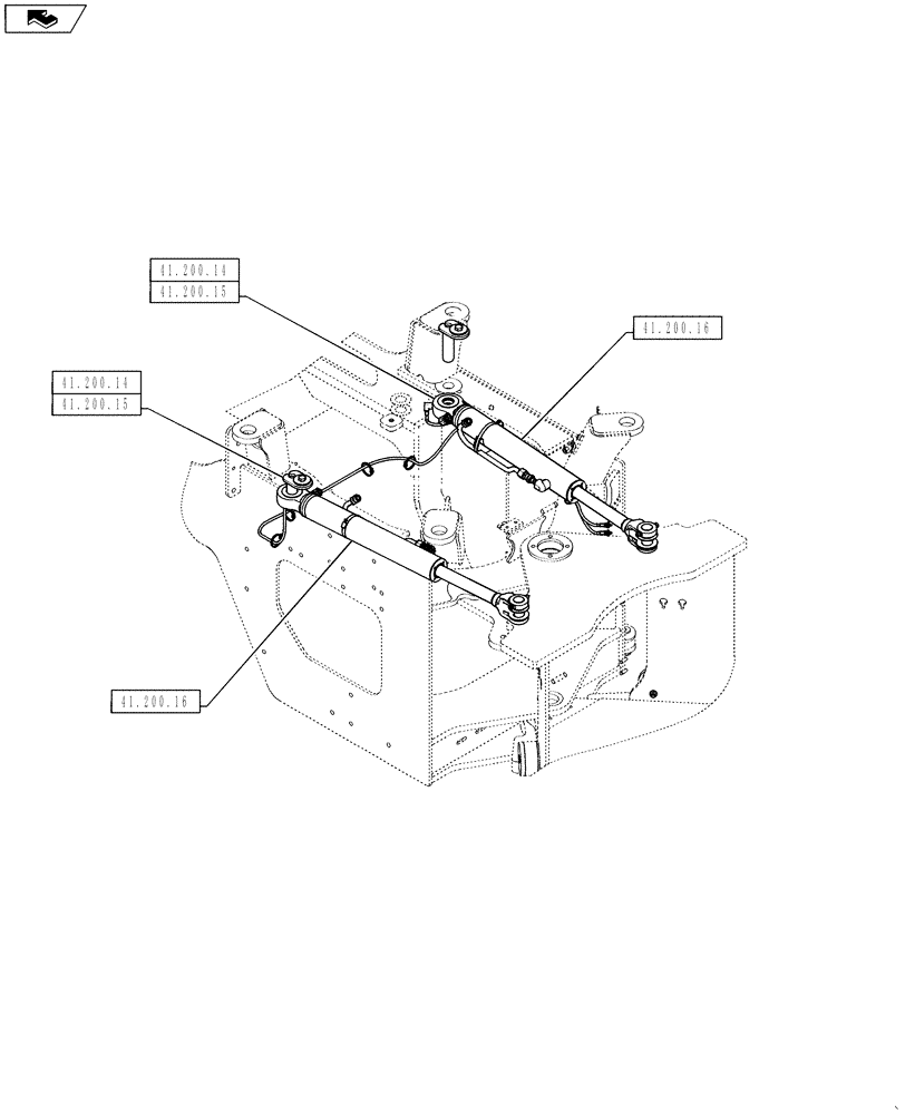 Схема запчастей Case 621F - (00.000.41[02]) - PICTORIAL INDEX - STEERING (00) - GENERAL & PICTORIAL INDEX