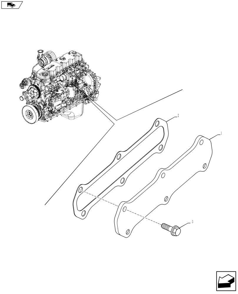 Схема запчастей Case F4DFE613F A002 - (10.408.02) - HEAT EXCHANGER - ENGINE (2854699) (10) - ENGINE