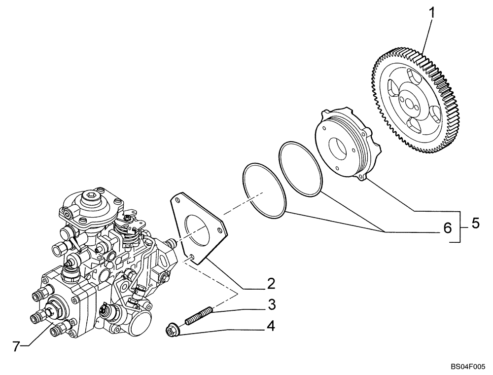 Схема запчастей Case 440CT - (03-06) - FUEL INJECTION SYSTEM (03) - FUEL SYSTEM