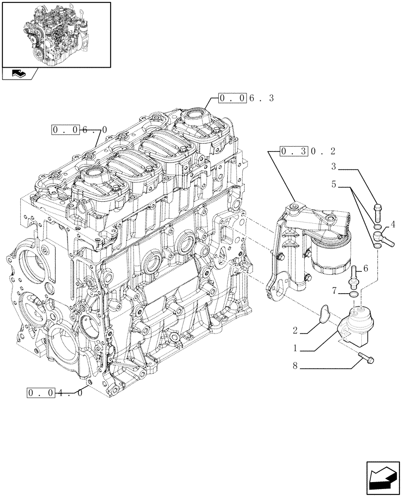 Схема запчастей Case 21E - (0.20.1) - FUEL PUMP (01) - ENGINE