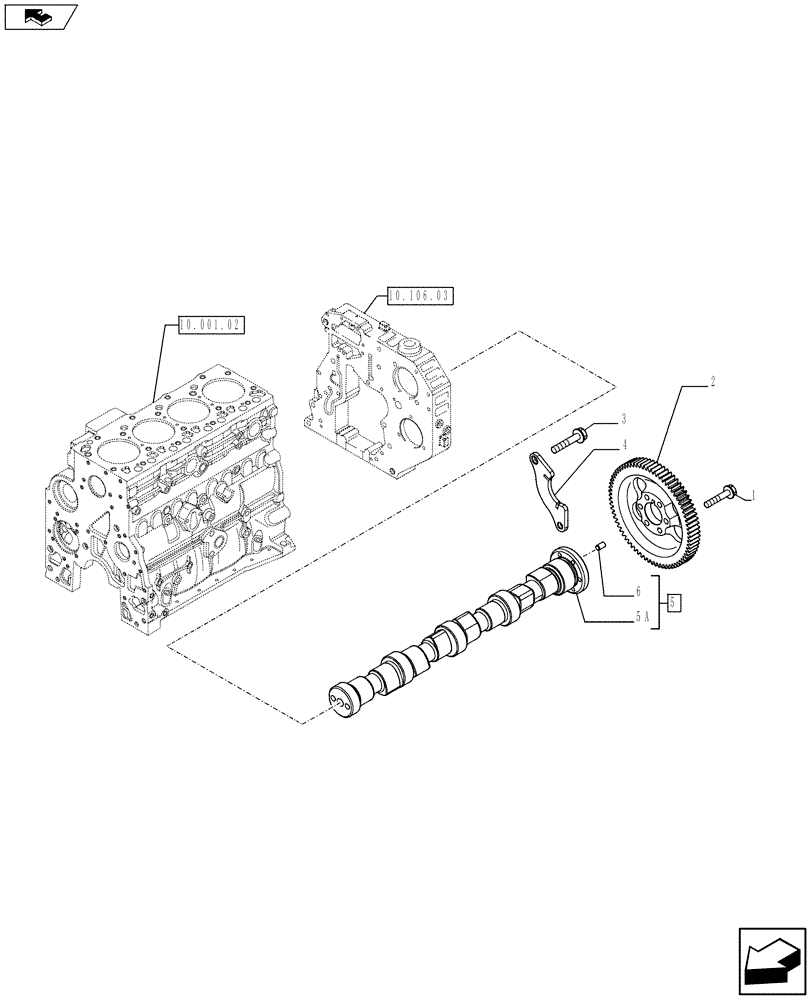 Схема запчастей Case F4HE0484G J100 - (10.106.01) - CAMSHAFT - TIMING CONTROL (2859626) (10) - ENGINE