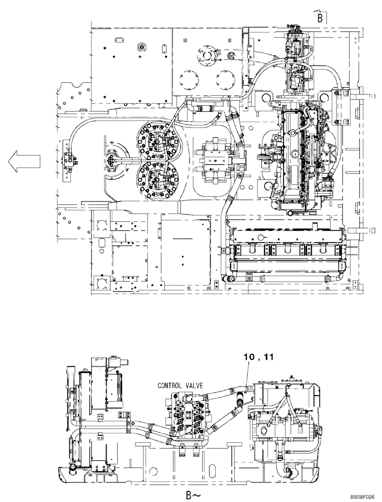 Схема запчастей Case CX700B - (08-66B) - HYDRAULIC CIRCUIT - PLUG, BLANK-OFF (WITHOUT SELF-DETACHING COUNTERWEIGHT SYSTEM) (08) - HYDRAULICS