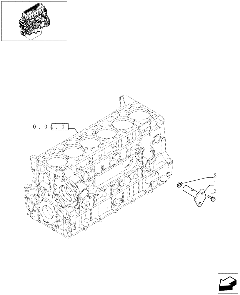 Схема запчастей Case F3BE0684A B001 - (0.30.3[01]) - OIL PRESSURE REGULATION VALVE (99459425) 