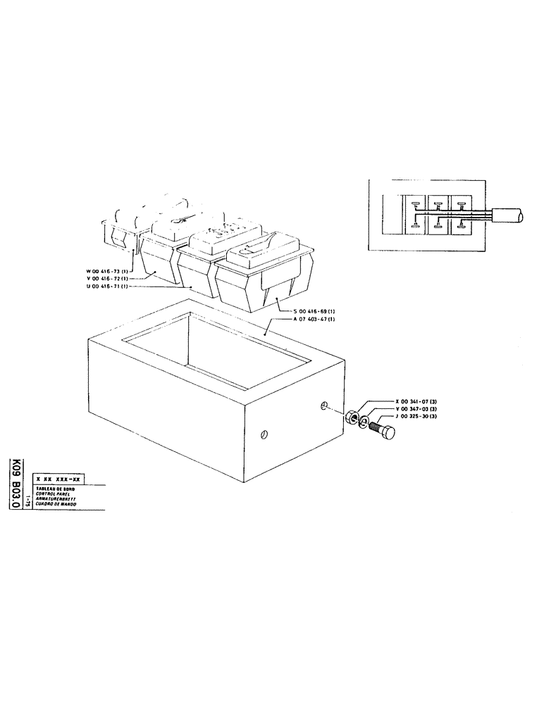 Схема запчастей Case LC80 - (081) - CONTROL PANEL 