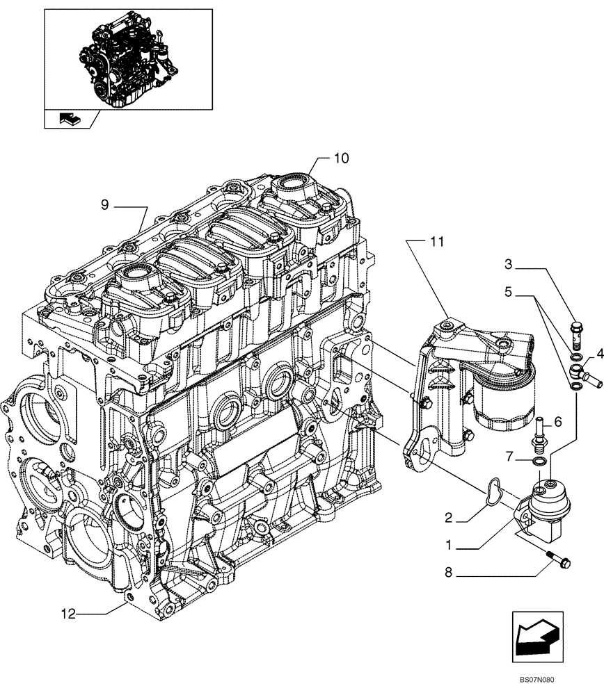 Схема запчастей Case 420 - (03-09) - FUEL PUMP (87546691) (03) - FUEL SYSTEM