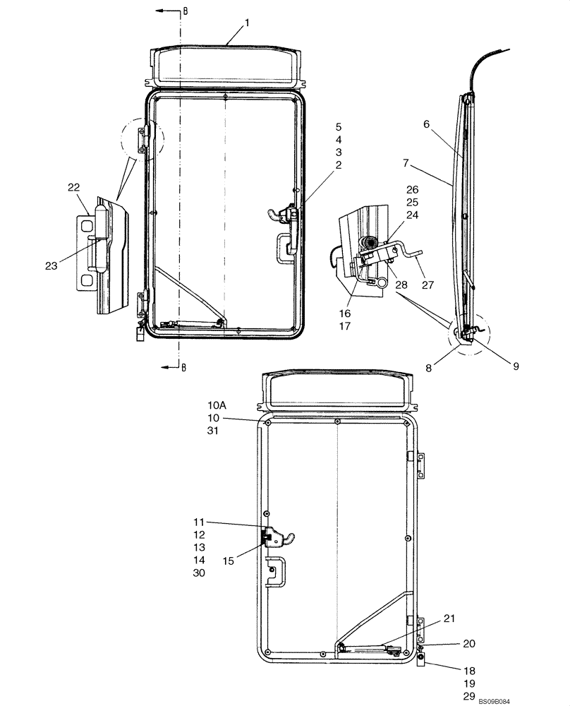 Схема запчастей Case 450CT - (09-31) - DEMOLITION DOOR (09) - CHASSIS