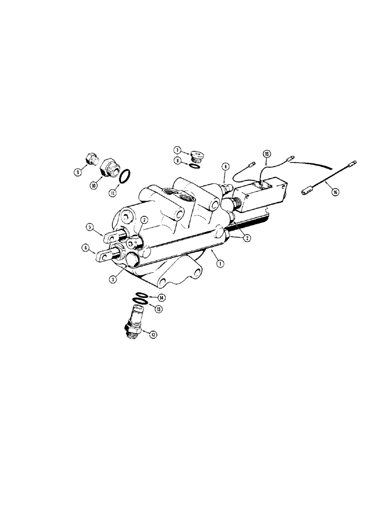 Схема запчастей Case 680CK - (352) - L52724 LOADER CONTROL VALVE - 2 SPOOL, TRACTOR SER. NO. (35) - HYDRAULIC SYSTEMS