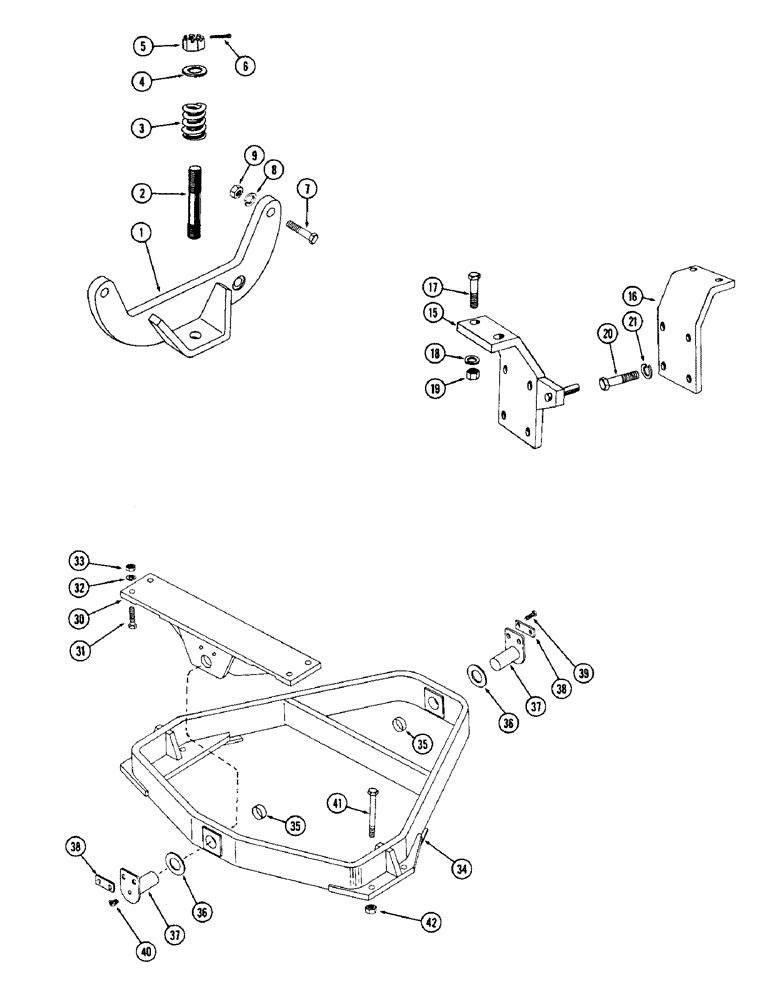 Схема запчастей Case W12 - (156) - ENGINE MOUNT (02) - ENGINE