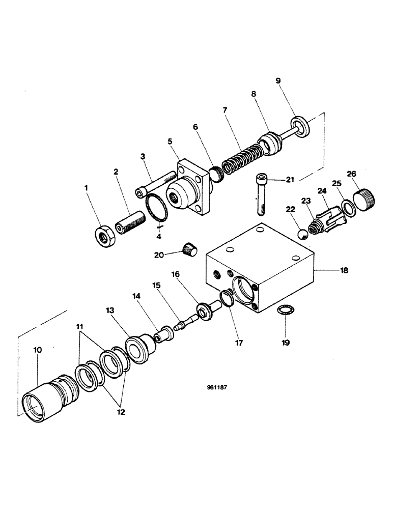 Схема запчастей Case 580G - (578) - CHECK VALVE E45171 (09) - CHASSIS/ATTACHMENTS