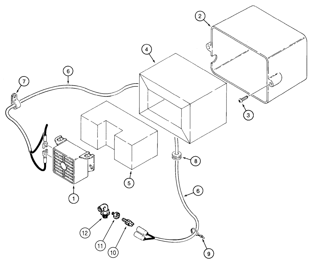 Схема запчастей Case 850H - (04-18) - ALARM - BACKUP (04) - ELECTRICAL SYSTEMS