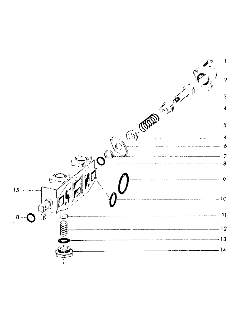 Схема запчастей Case 30YC - (H14) - WORKING SECTION PART NUMBER 202913M1 (07) - HYDRAULIC SYSTEM