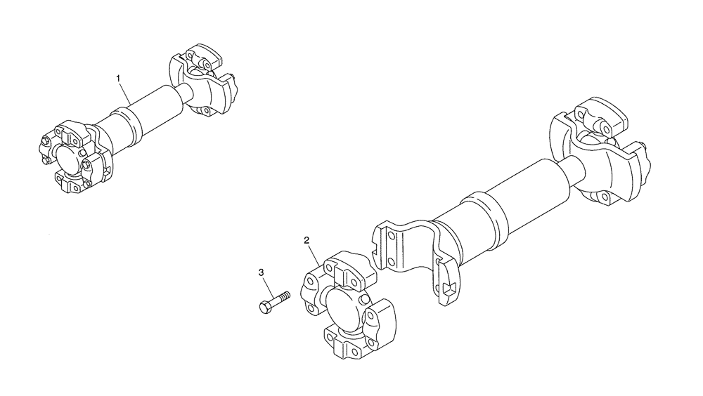 Схема запчастей Case 335B - (24FG0000042[001]) - PROPELLER SHAFT (89500406491) (03) - Converter / Transmission