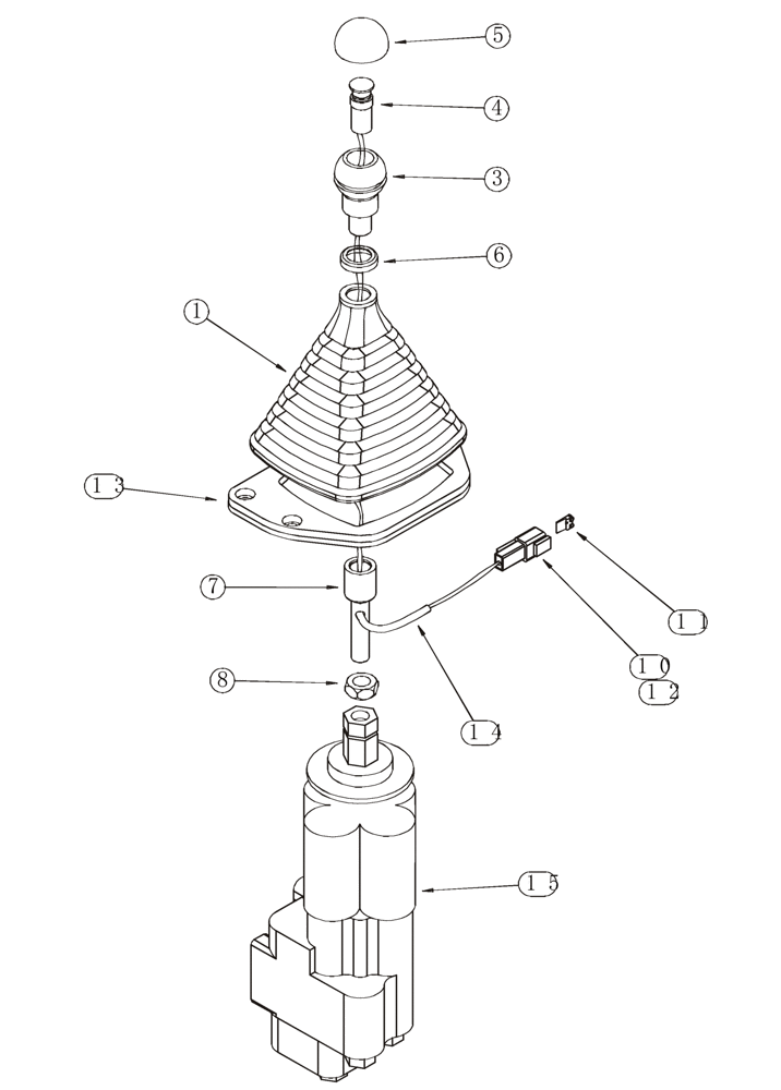 Схема запчастей Case 921C - (08-39) - VALVE ASSY - REMOTE CONTROL, SINGLE LEVER (08) - HYDRAULICS