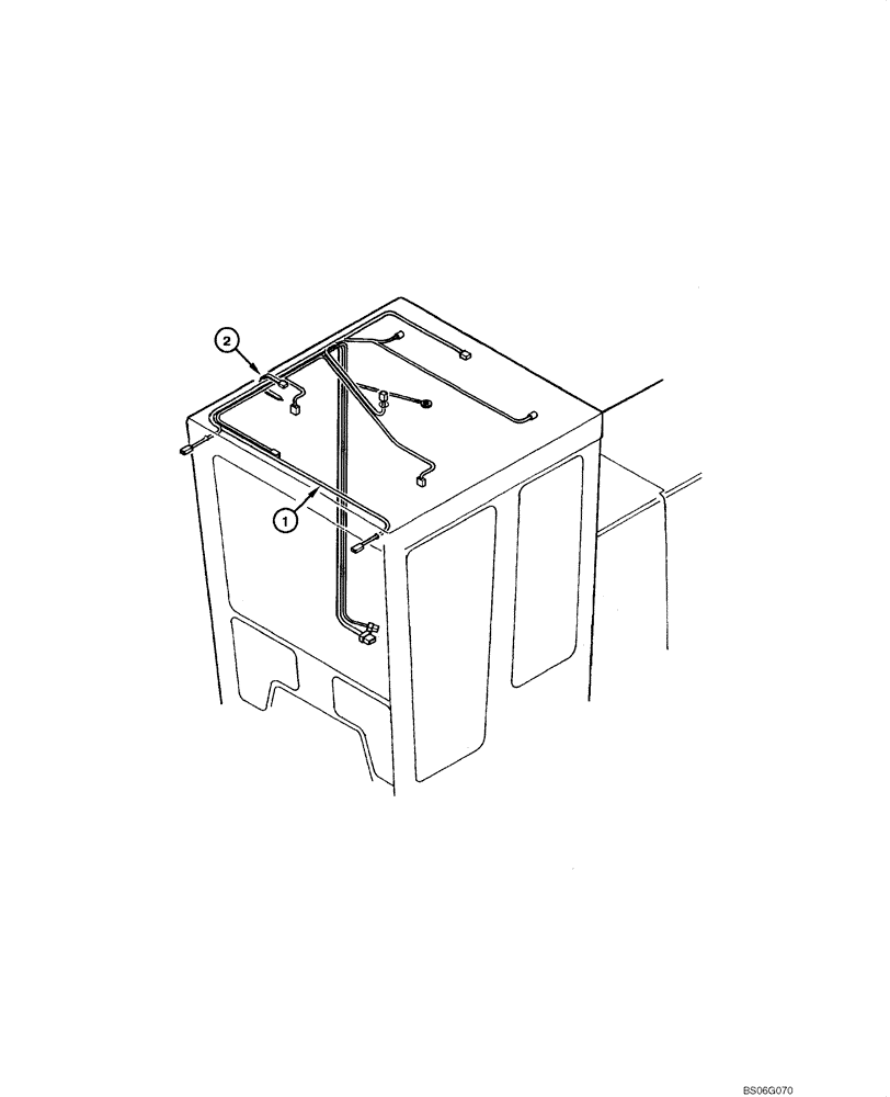 Схема запчастей Case 865 - (04.19[00]) - ELECTRIC SYSTEM - CAB (04) - ELECTRICAL SYSTEMS