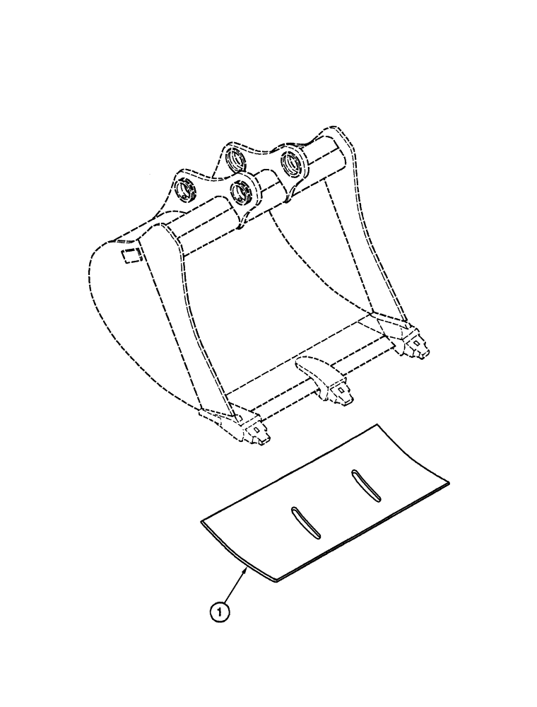 Схема запчастей Case CX300C - (09-312-01[01]) - GENERAL PURPOSE BUCKET - HEAVY DUTY OPTIONS (09) - CHASSIS/ATTACHMENTS