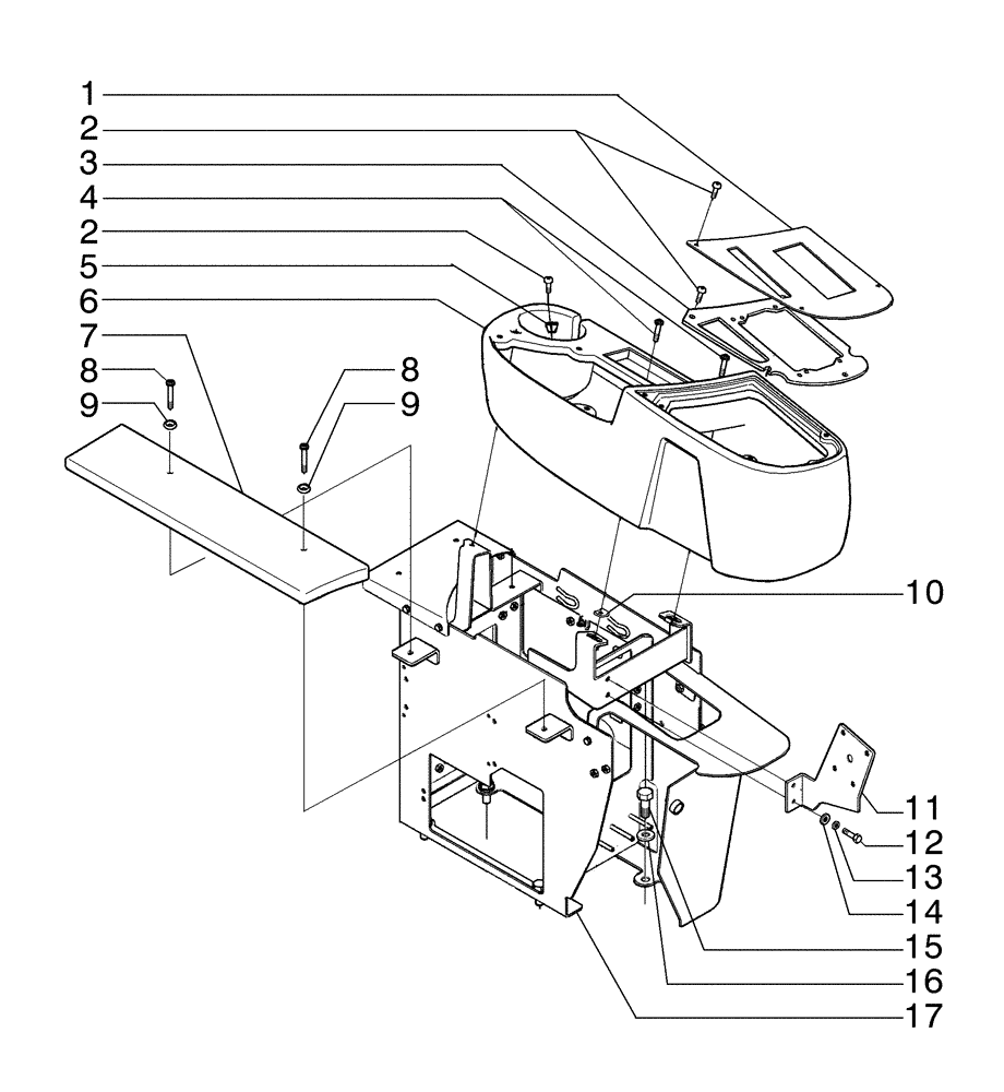 Схема запчастей Case 865B AWD - (09-33[01]) - RH LATERAL CONSOLE (09) - CHASSIS/ATTACHMENTS