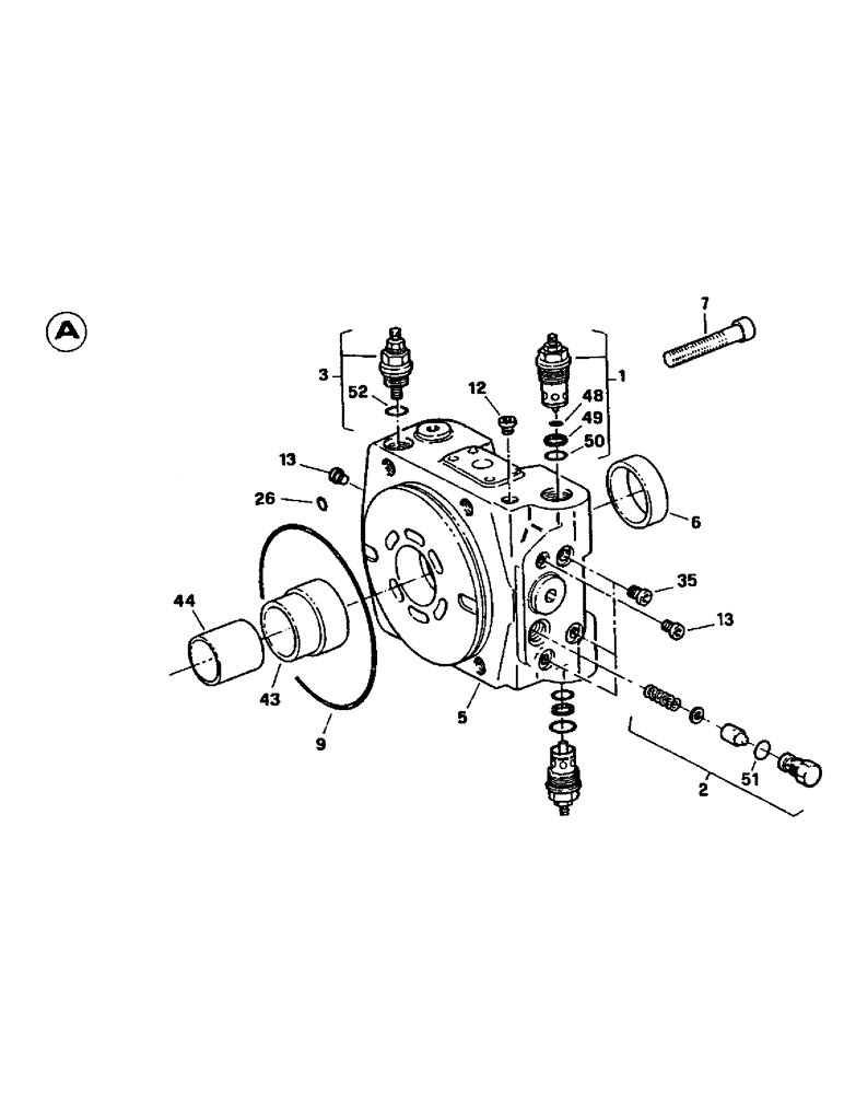 Схема запчастей Case 221B - (8-42) - HIGH PRESSURE PUMP - REGULATOR, 121B DAH1215912-DAH1216843 / 221B DAH2215913-DAH2216858 (08) - HYDRAULICS