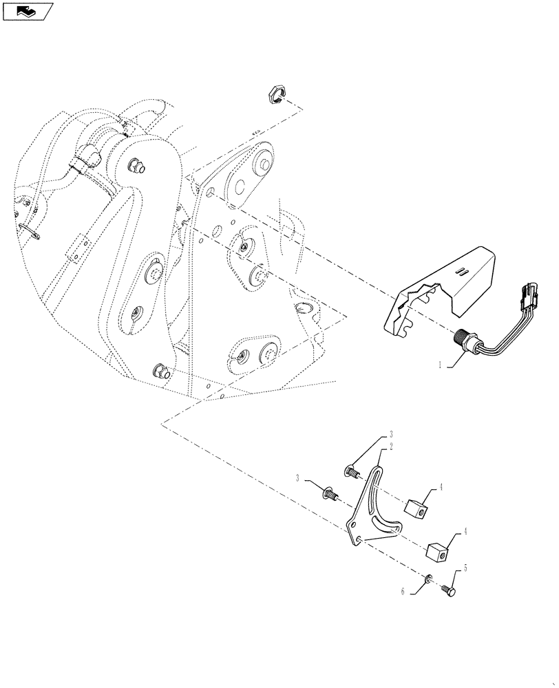 Схема запчастей Case 621F - (55.420.04) - CONTROL - BUCKET HEIGHT AND RETURN-TO-TRANSPORT (XT LOADER) (55) - ELECTRICAL SYSTEMS