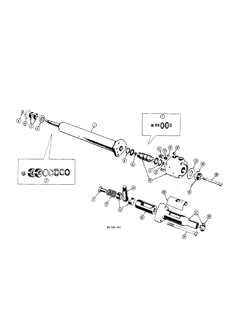 Схема запчастей Case 420B - (118) - G45056 POWER STEERING UNIT 