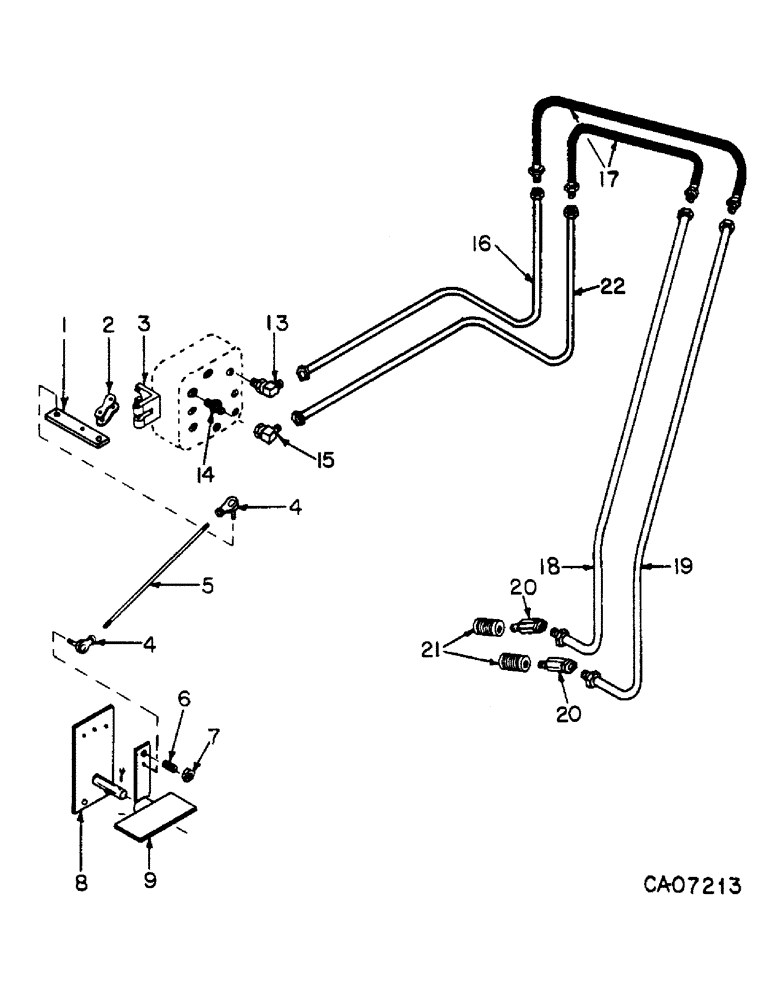 Схема запчастей Case 4155 - (10-06) - HYDRAULICS, AUXILIARY HYDRAULICS AND FRONT MOUNT (07) - HYDRAULICS