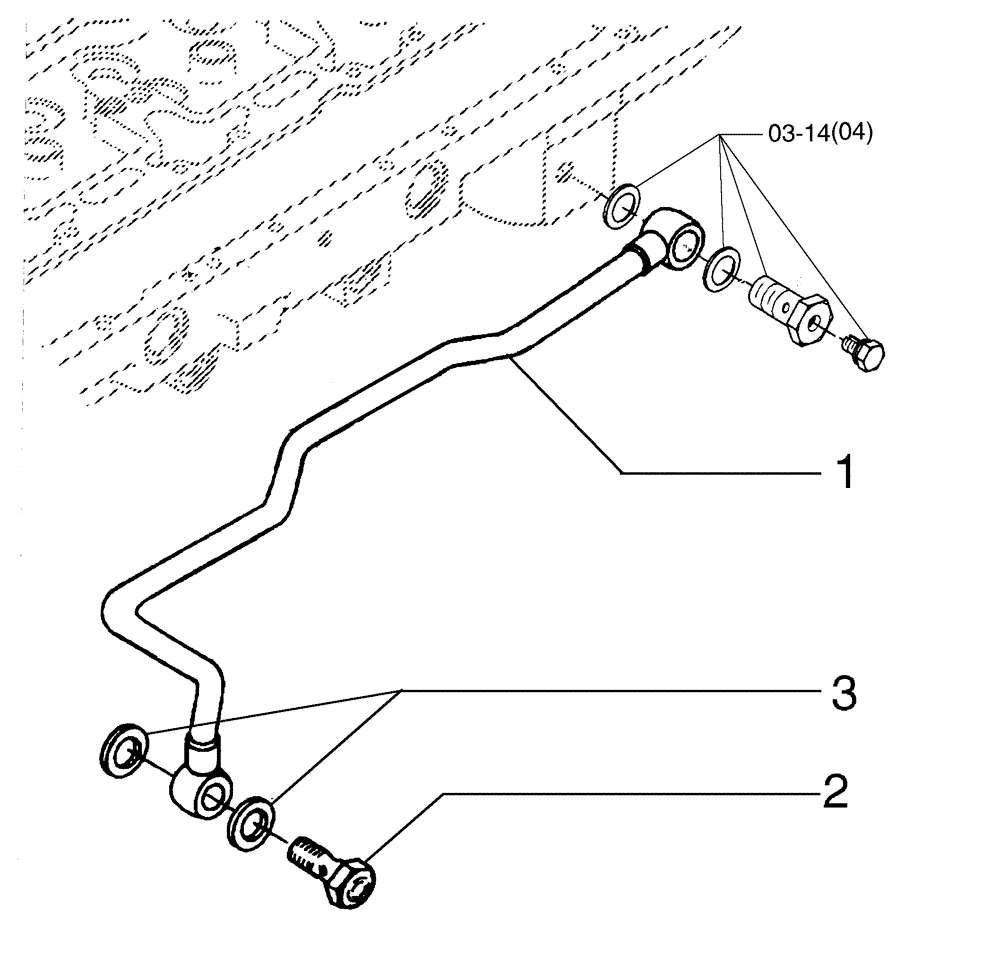 Схема запчастей Case 885 - (03-12[02]) - FUEL INJECTION SYSTEM (03) - FUEL SYSTEM