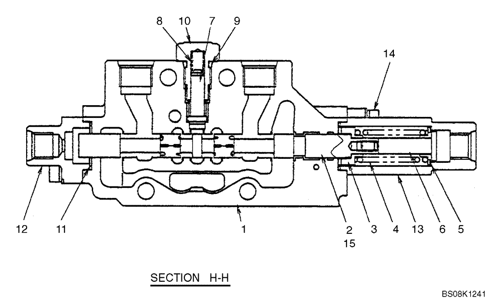 Схема запчастей Case CX27B BTW - (07-007) - VALVE ASSY, CONTROL (TRAVEL RIGHT) (PM30V00044F1, PM30V00044F2) (35) - HYDRAULIC SYSTEMS