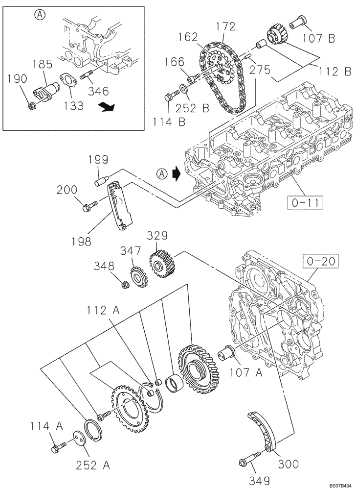 Схема запчастей Case CX135SR - (02-16) - CAMSHAFT - VALVE MECHANISM (02) - ENGINE