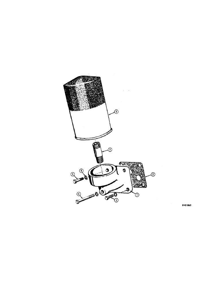 Схема запчастей Case 310F - (082) - ENGINE OIL FILTER - GAS AND DIESEL (01) - ENGINE