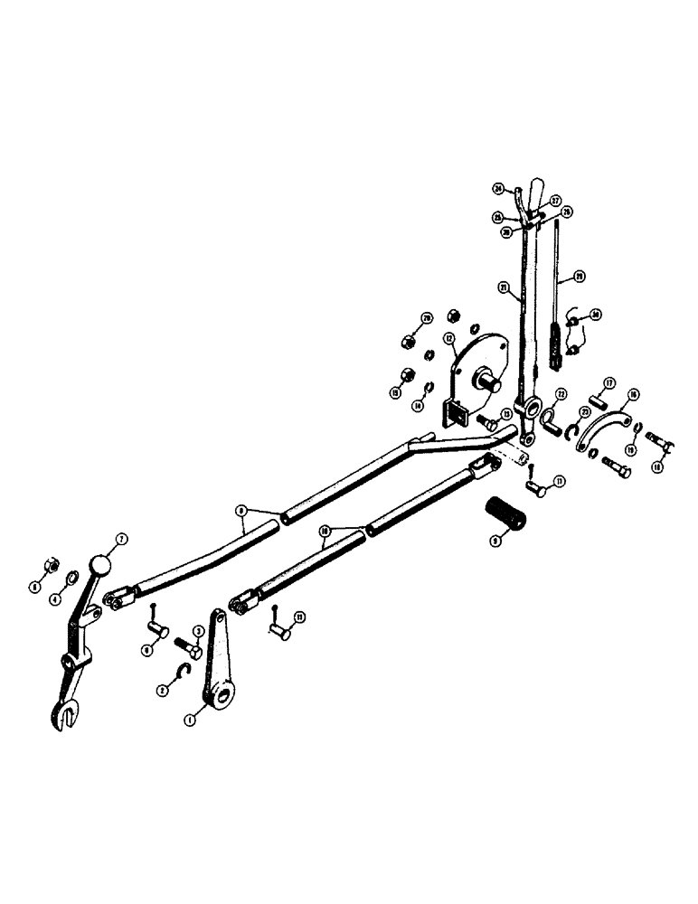 Схема запчастей Case 310C - (176) - C-3 WINCH CONTROLS (05) - UPPERSTRUCTURE CHASSIS