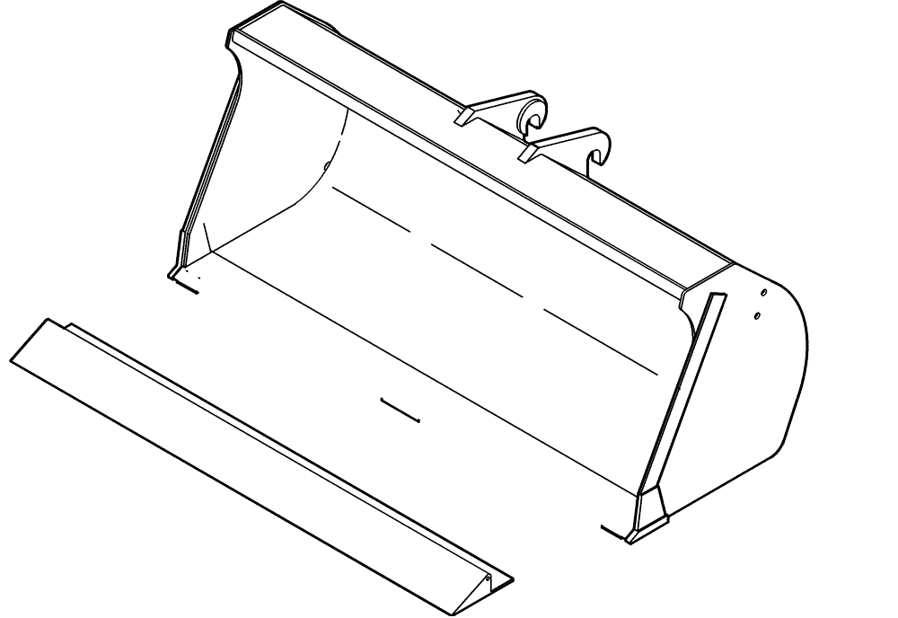 Схема запчастей Case 21D - (64.205[2989525000]) - BUCKET MOUNTING PARTS 700L-1900MM (82) - FRONT LOADER & BUCKET