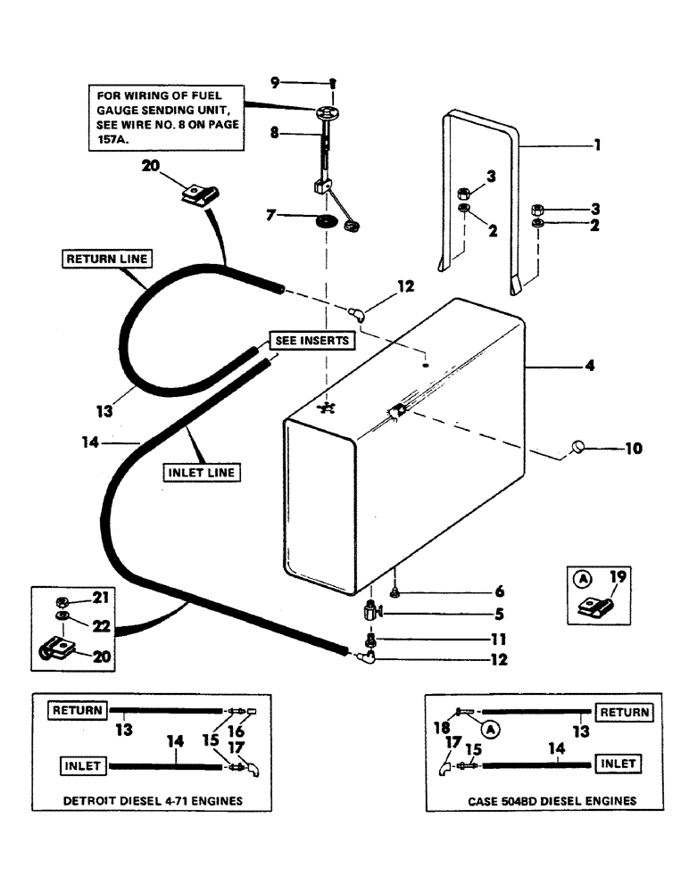 Схема запчастей Case 40EC - (034) - FUEL TANK AND LINES (02) - FUEL SYSTEM