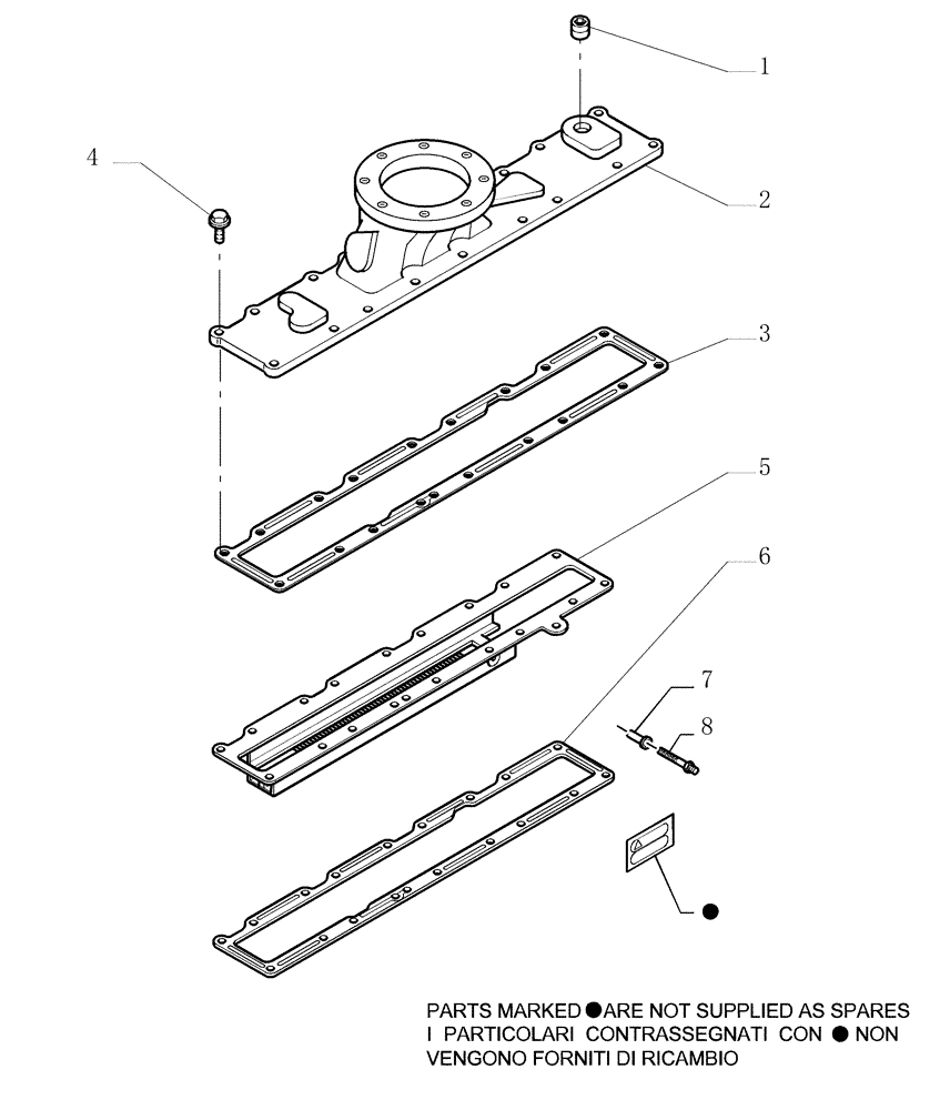 Схема запчастей Case 1850K - (0.071[01]) - INTAKE MANIFOLD (01) - ENGINE