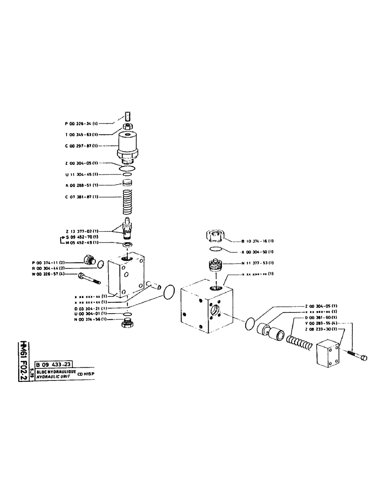 Схема запчастей Case 160CL - (205) - HYDRAULIC UNIT (07) - HYDRAULIC SYSTEM