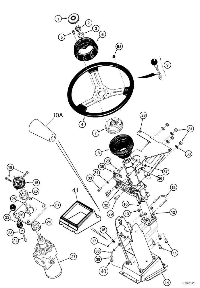 Схема запчастей Case 721D - (05-01) - STEERING WHEEL - COLUMN (05) - STEERING