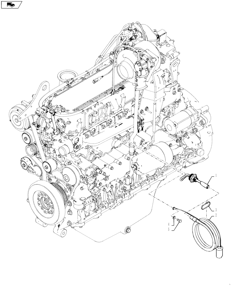 Схема запчастей Case 1121F - (10.001.06) - BLOCK HEATER, 240V EU MODELS (10) - ENGINE