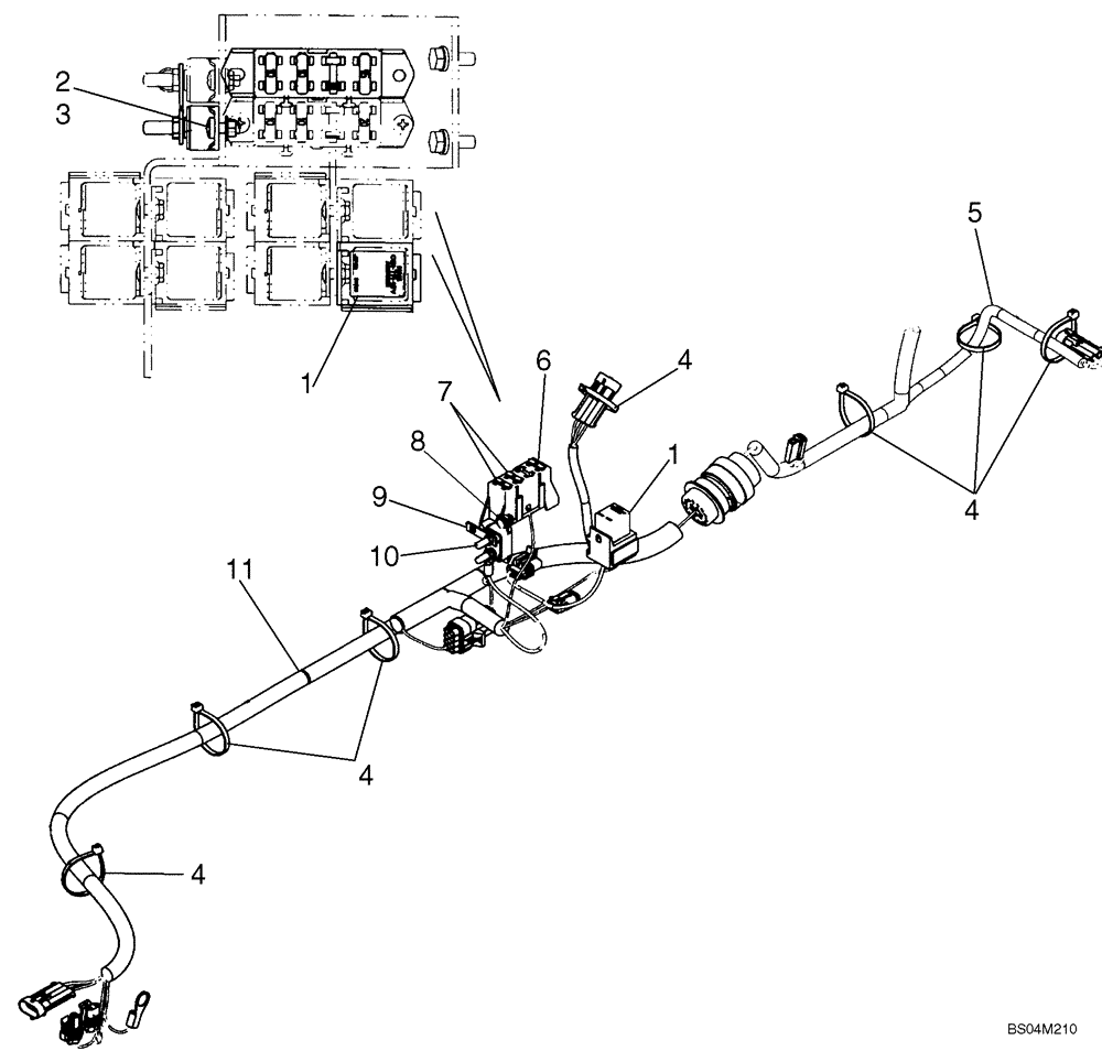 Схема запчастей Case 440 - (04-09) - OPTIONS, ELECTRICAL (04) - ELECTRICAL SYSTEMS