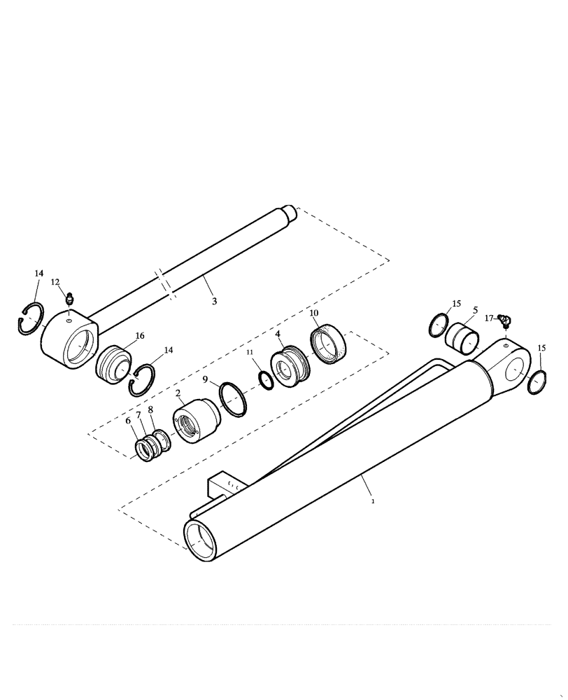 Схема запчастей Case 121E - (24.072[2991441001]) - LIFT CYLINDER (35) - HYDRAULIC SYSTEMS