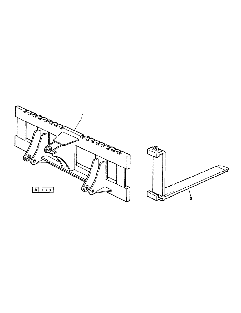 Схема запчастей Case 221B - (9-35C) - FORK, 221B (DAH2215913-DAH2216853) (09) - CHASSIS/ATTACHMENTS