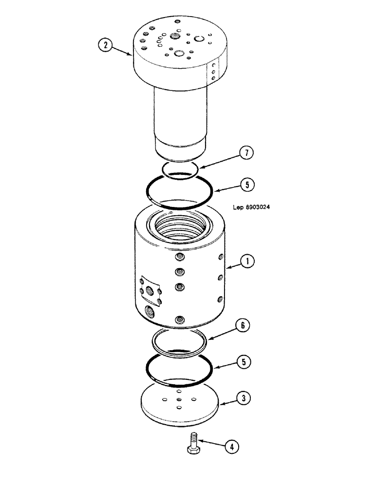 Схема запчастей Case 688C - (8C-24) - SWING JOINT (07) - HYDRAULIC SYSTEM