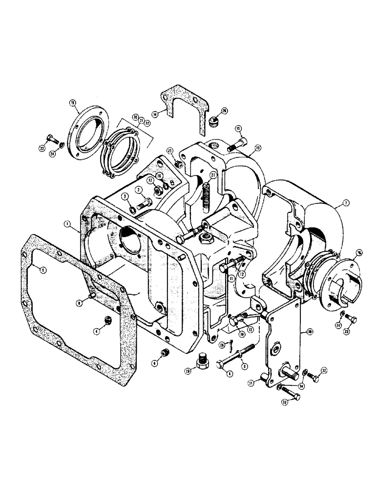 Схема запчастей Case 420 - (184) - C-3 WINCH CASE (05) - UPPERSTRUCTURE CHASSIS