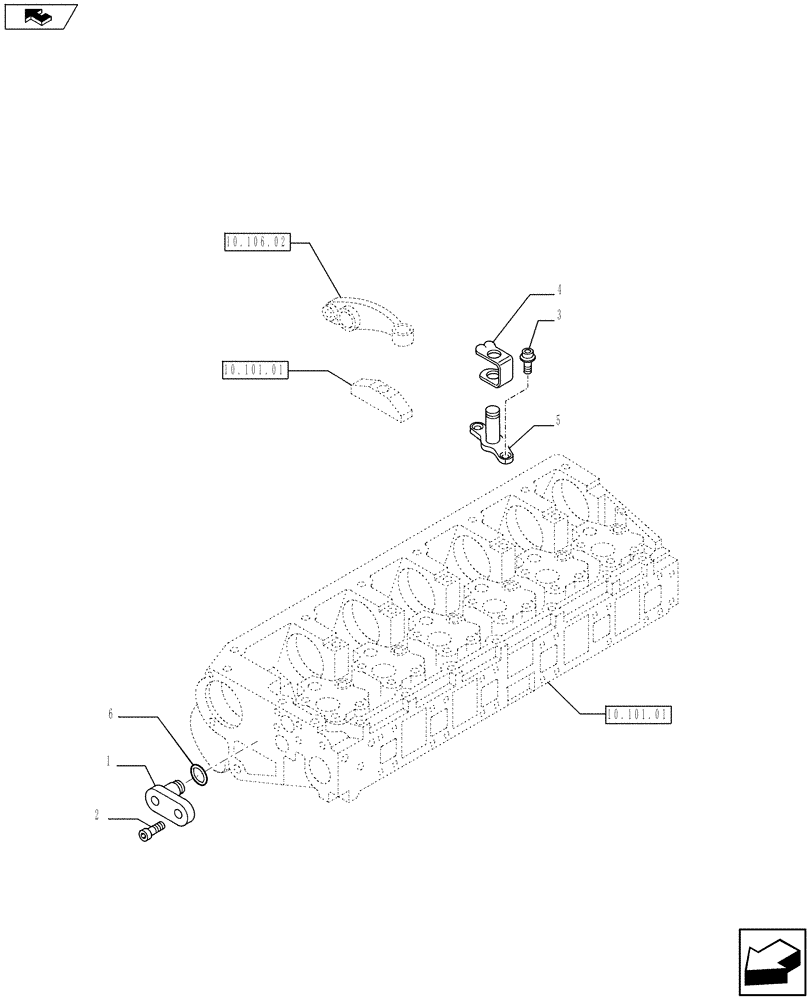 Схема запчастей Case F3DFA613A E002 - (10.120.01) - ENGINE EXHAUST BRAKE (504389370) (10) - ENGINE